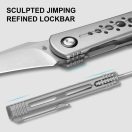 KIZER Feist 2 X Series M390 Titanium Hawkbill zsebkés