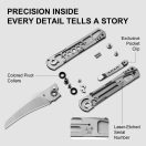 KIZER Feist 2 X Series M390 Titanium Hawkbill zsebkés