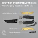 KIZER Pioneer 20CV Stonewashed DLC Ultra Ti Marble zsebkés