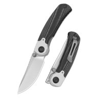 KIZER Pioneer L.F Nitro-V Aluminium Micarta Black zsebkés